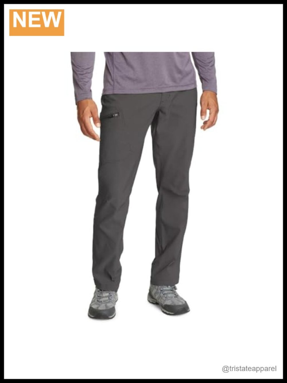 Men's Active Fit Hiking Pants Ripstop Nylon Spandex UPF 50+ DWR Quick Dry